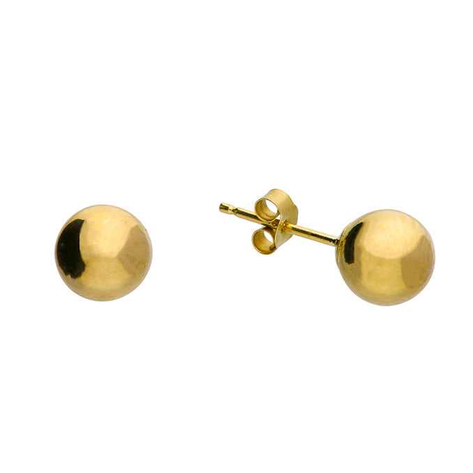 Coe & Co 9ct Gold 6mm Ball Stud Earrings