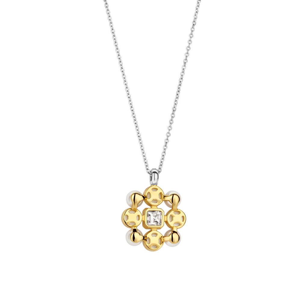 
                      
                        TI SENTO Small Pearl Flower Necklace 34046YP
                      
                    