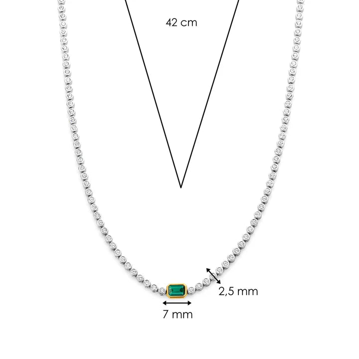 
                      
                        TI SENTO Tennis Necklace 34053EM
                      
                    