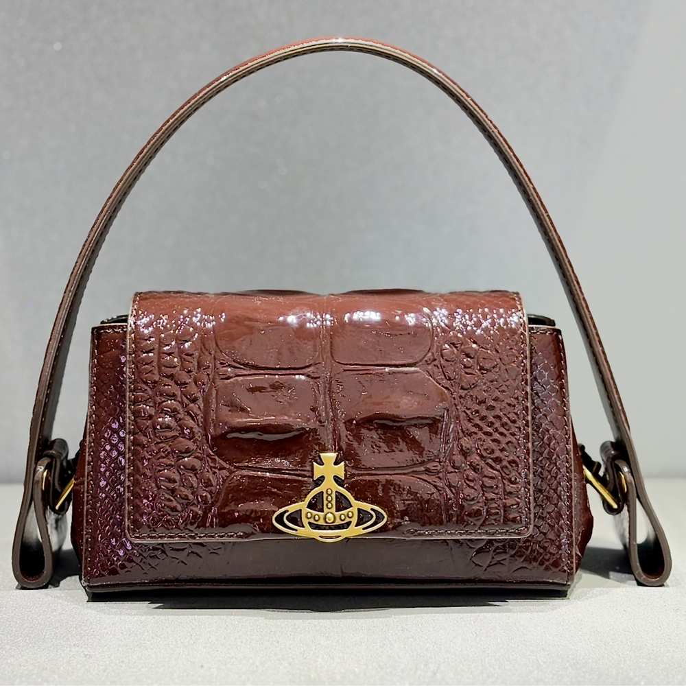 Vivienne Westwood Small Hazel Brown Bag