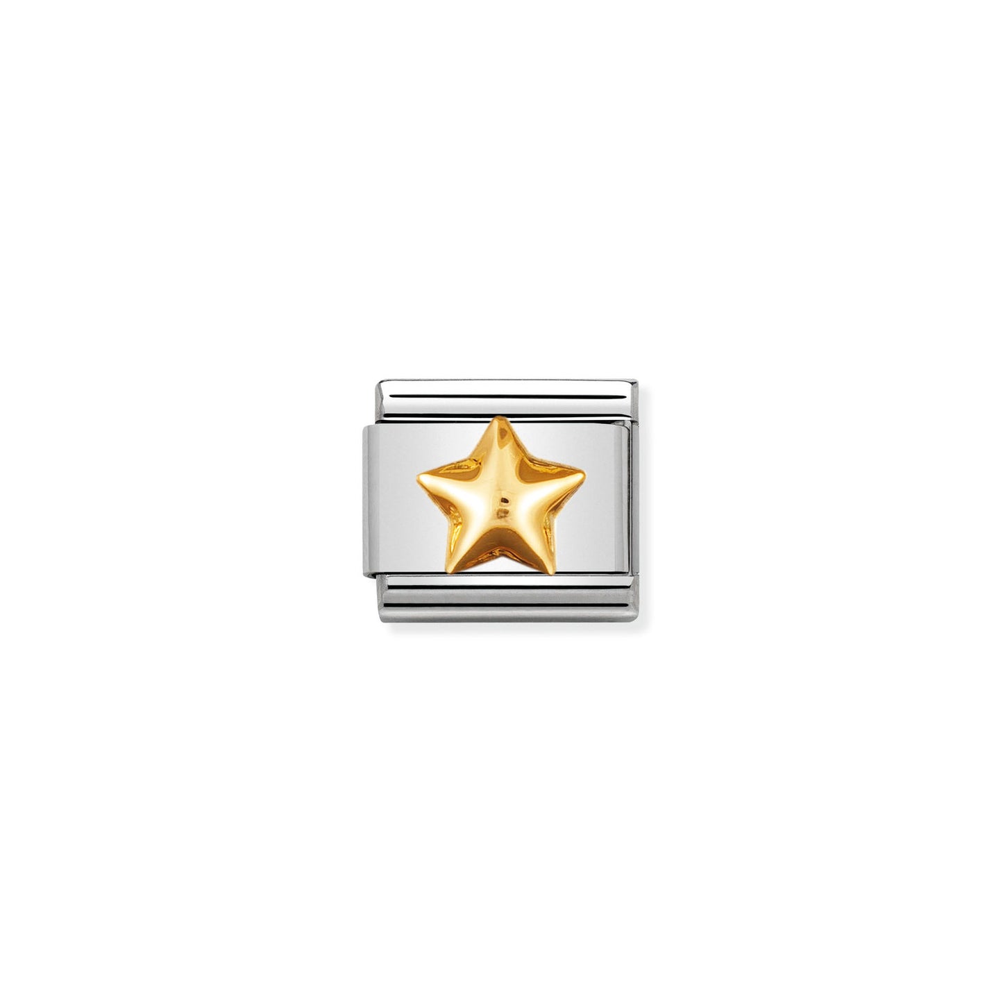 Nomination Classic Link with Raised Star in Yellow Gold Tone