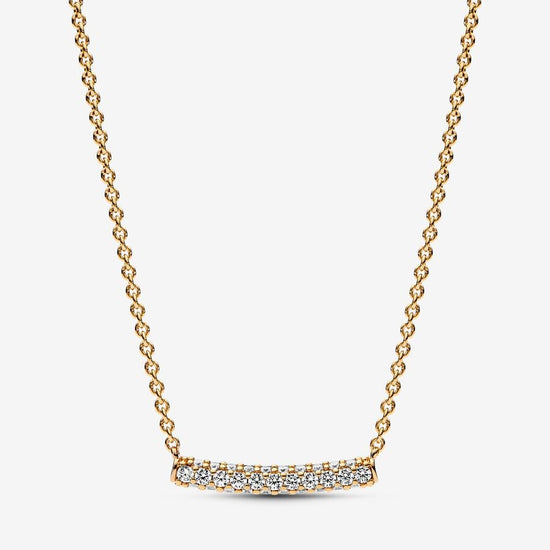 Load image into Gallery viewer, Pandora Timeless Pavé Single-row Bar Collier Necklace
