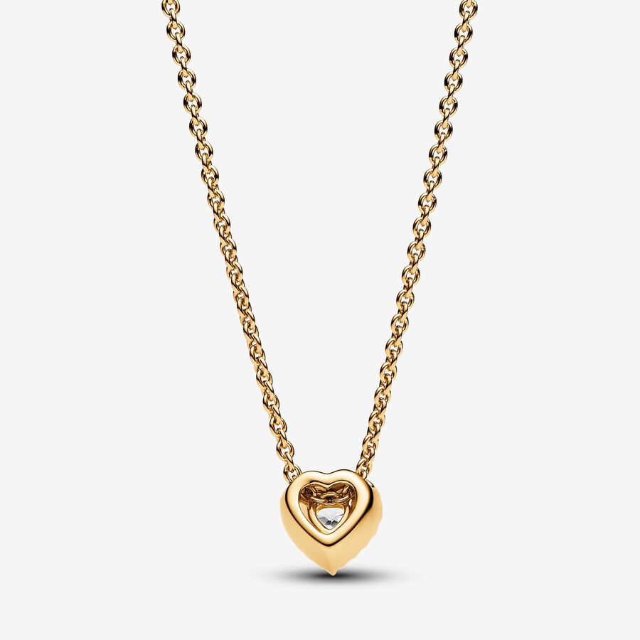 Pandora Sparkling Elevated Heart Collier Necklace