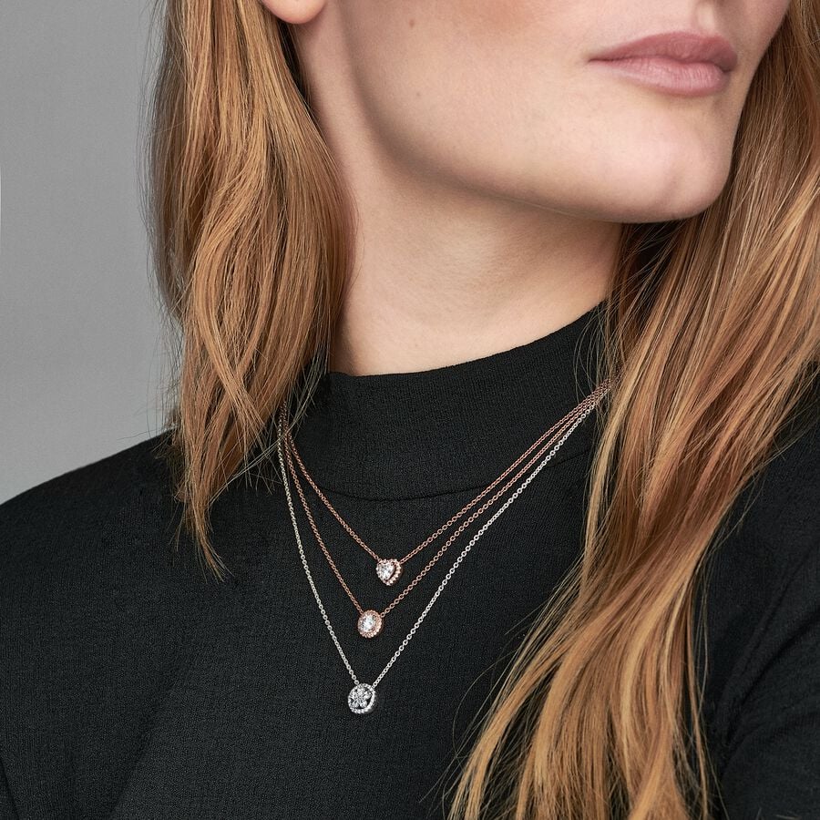 
                      
                        Pandora Sparkling Heart Collier Necklace
                      
                    