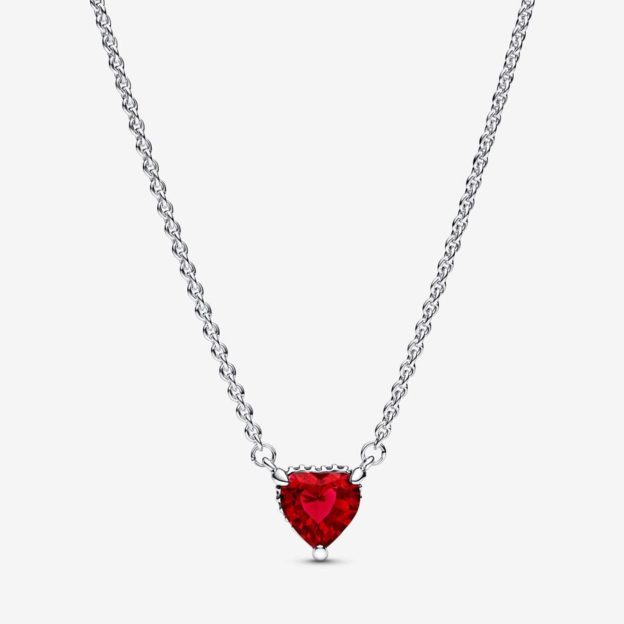 
                      
                        Pandora Sparkling Heart Halo Pendant Collier Necklace
                      
                    