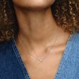Pandora Triple Stone Heart Collier Necklace