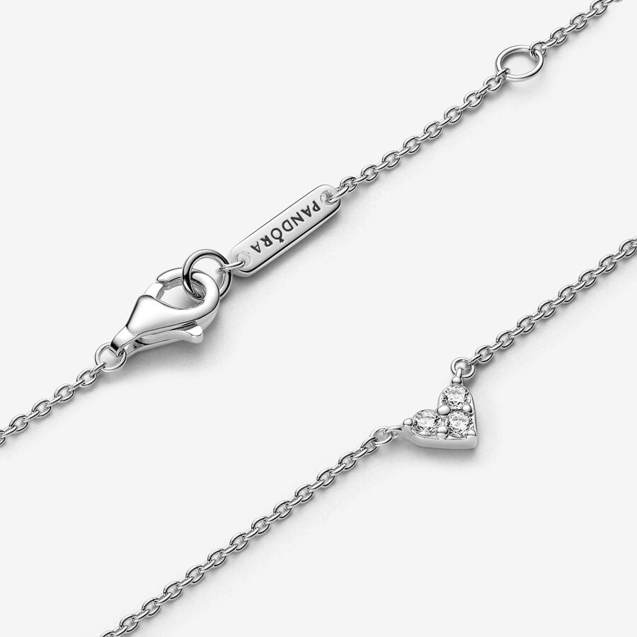 
                      
                        Pandora Triple Stone Heart Collier Necklace
                      
                    