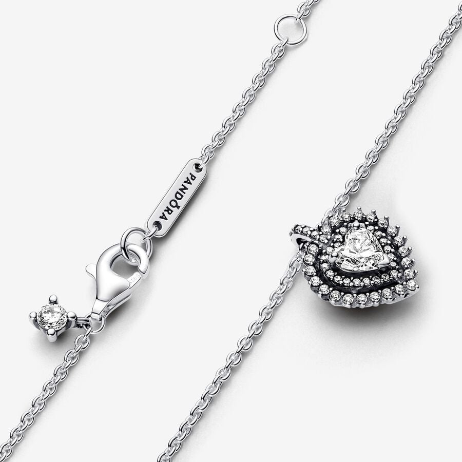 
                      
                        Pandora Sparkling Heart Halo Pendant Necklace
                      
                    