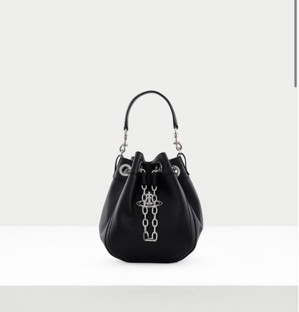 Vivienne Westwood Black Chrissy Medium Bucket Bag