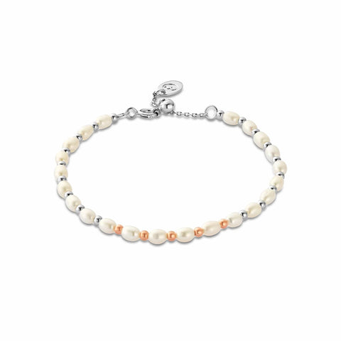 Clogau Nature's Wonder Sterling Silver Beachcomber Bracelet with Pearls