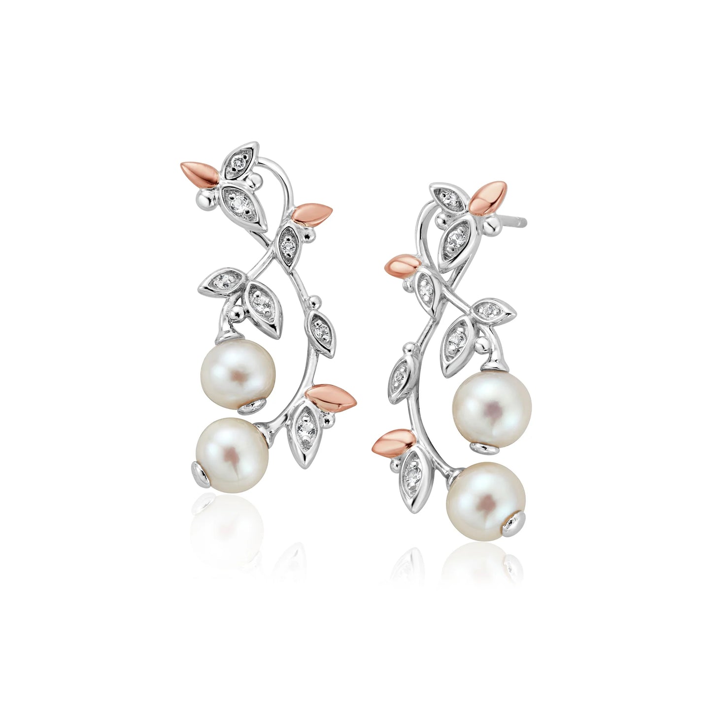 Clogau Lily of the Valley Pearl Drop Earrings
