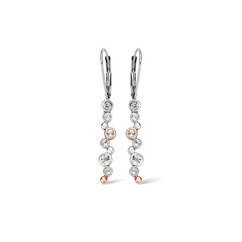 Clogau® Celebration Sterling Silver Drop Earrings with Topaz