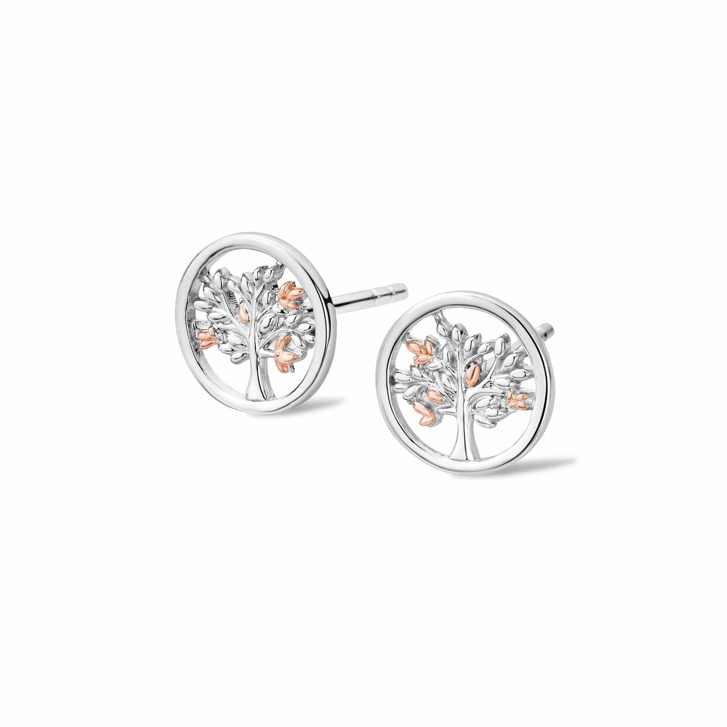 Clogau Tree of Life® Circle Silver Stud Earrings