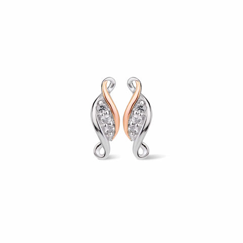 Clogau Past Present Future® Sterling Silver Earrings with Topaz