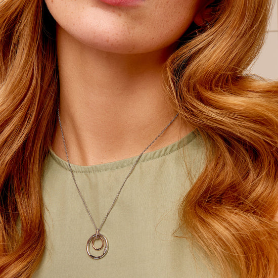 Load image into Gallery viewer, Clogau Ripples Double Hoop Pendant
