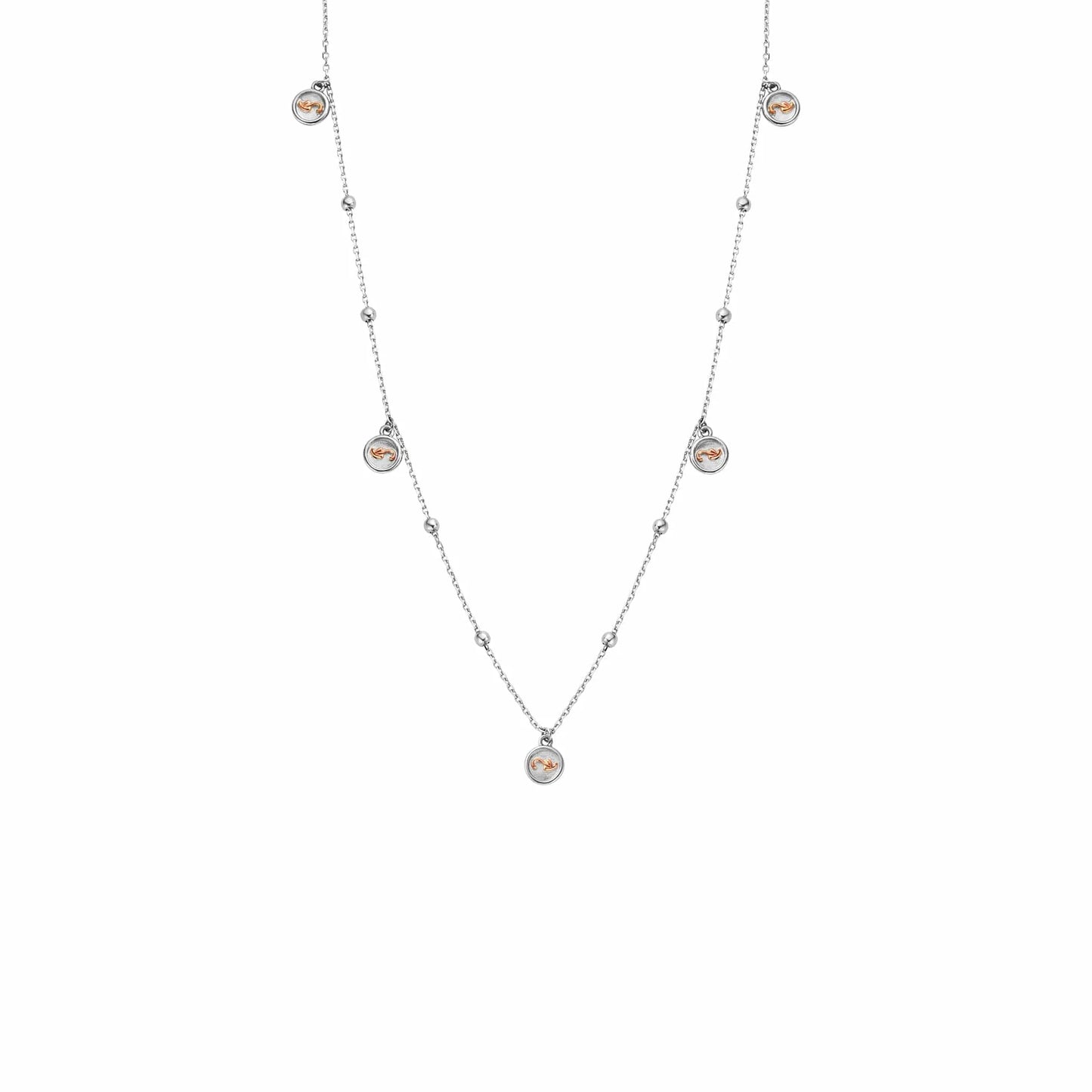 Clogau Insignia Sterling Silver Drop Necklace