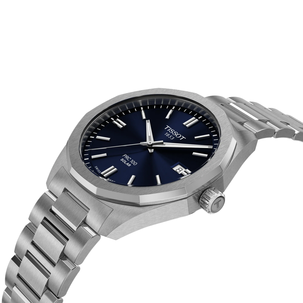 
                      
                        Tissot PRC100 Solar Blue Dial
                      
                    