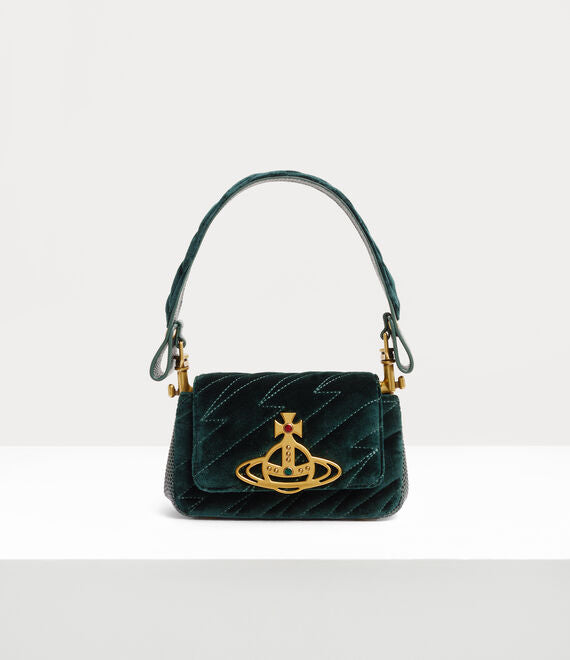 Vivienne Westwood Green Quilted Hazel Small Handbag