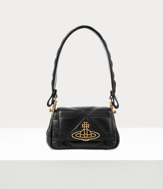 Vivienne Westwood Small Hazel Quilted Handbag Black