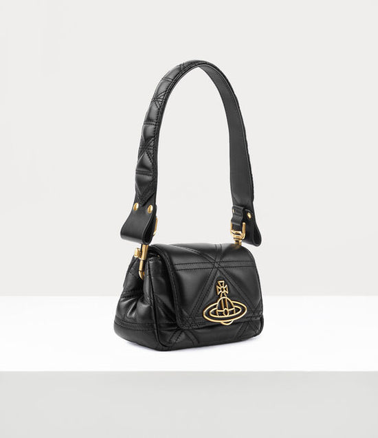 Vivienne Westwood Small Hazel Quilted Handbag Black