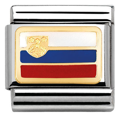 Nomination Classic Slovenia Flag Charm Link