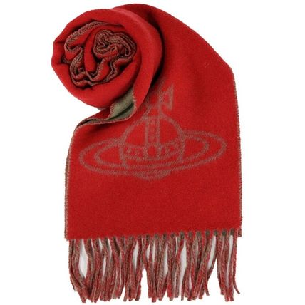 
                      
                        Vivienne Westwood Double Face Single Orb Red Scarf
                      
                    