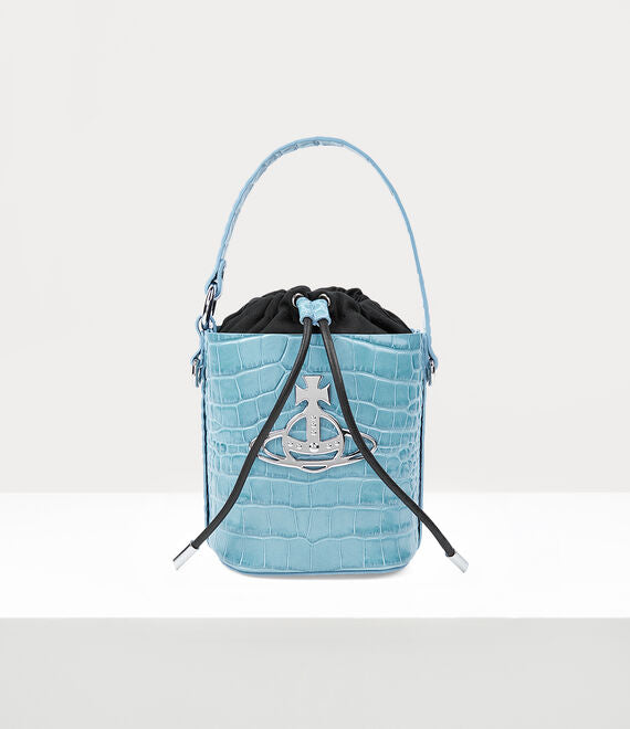 Vivienne Westwood Light Blue Daisy Drawstring Bag