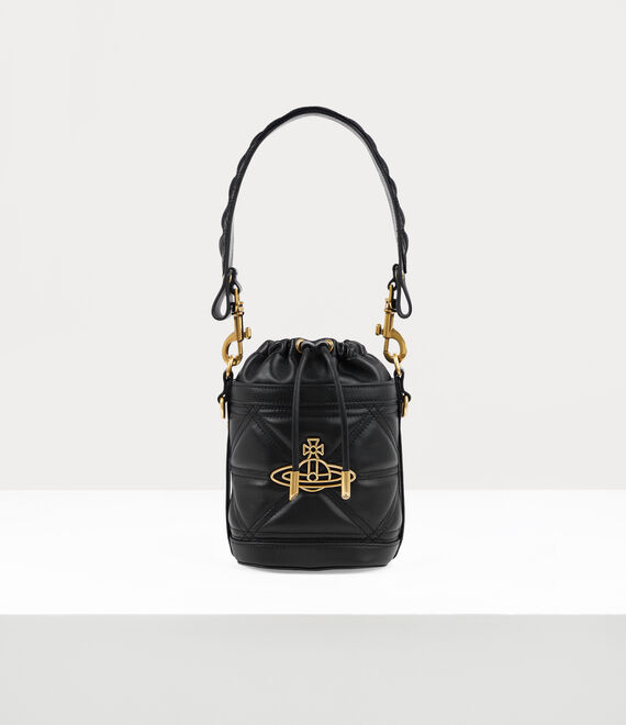 Vivienne Westwood Kitty Small Bucket Bag Black