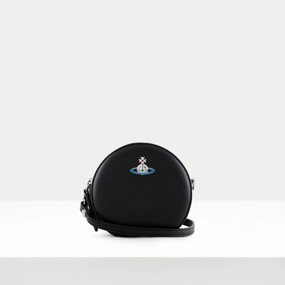 Vivienne Westwood Nappa Mini Round Crossbody Black