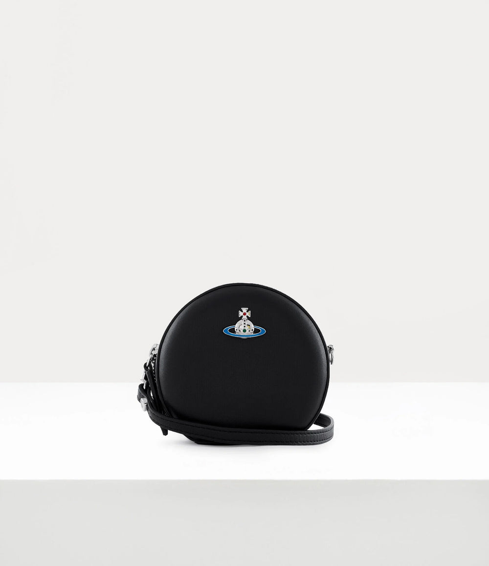 Vivienne Westwood Nappa Mini Round Crossbody Black