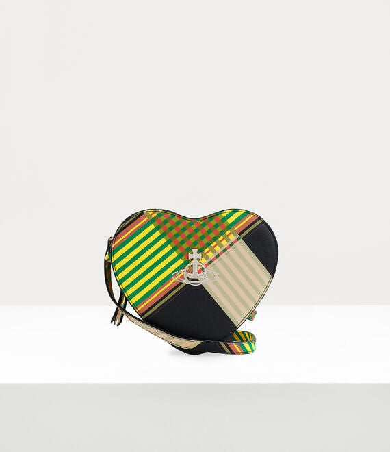 Vivienne Westwood Louise Heart Crossbody Bag Combat Tartan