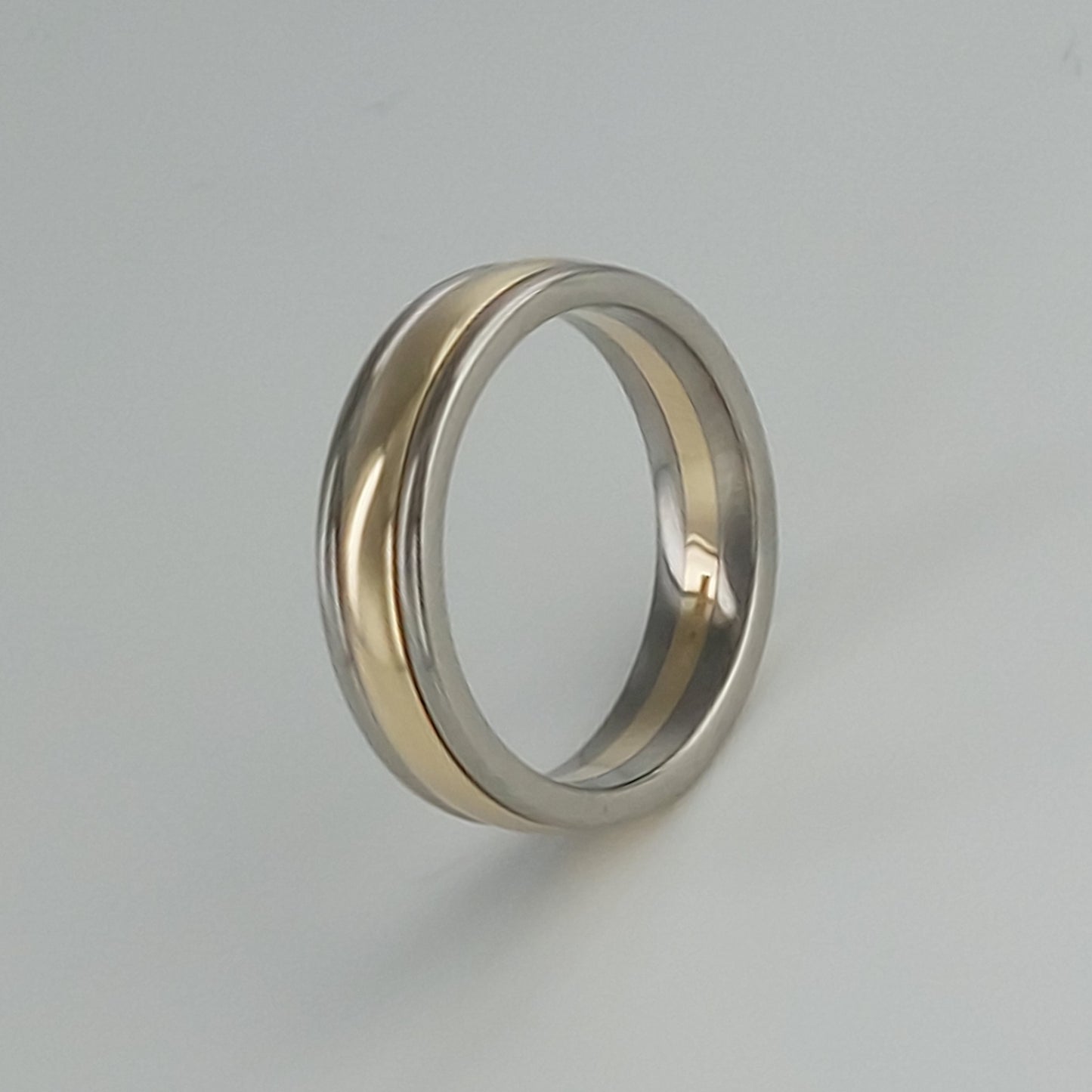 Zedd Gold Zirconium 6mm Wedding RIng