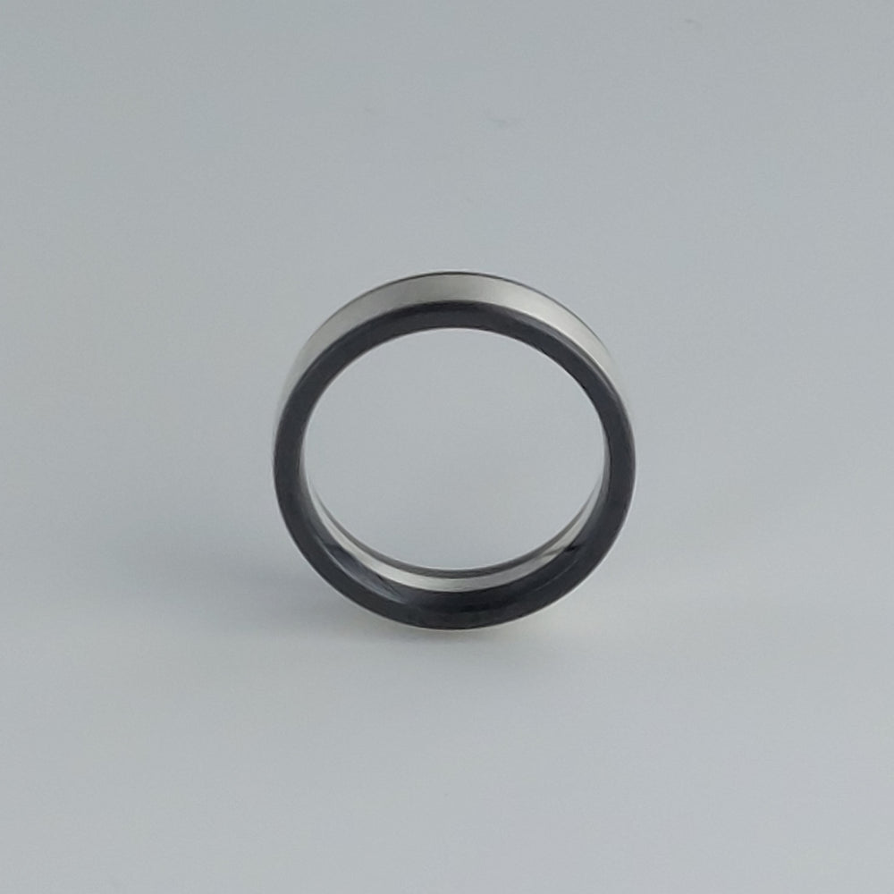 
                      
                        Zedd Silver Matted Zirconium 6mm Wedding Ring
                      
                    