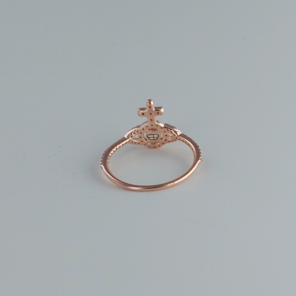 
                      
                        Vivienne Westwood Rose Gold with Red CZ Olympia Ring
                      
                    