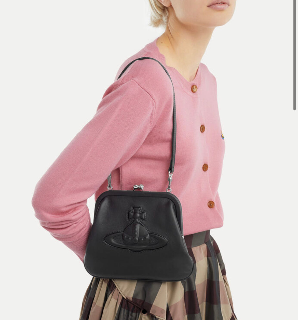 Vivienne Westwood Black Vivienne’s Clutch Handbag
