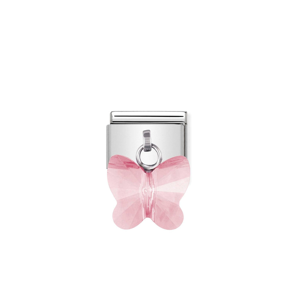 Nomination Classic Link Butterfly Pink Crystal
