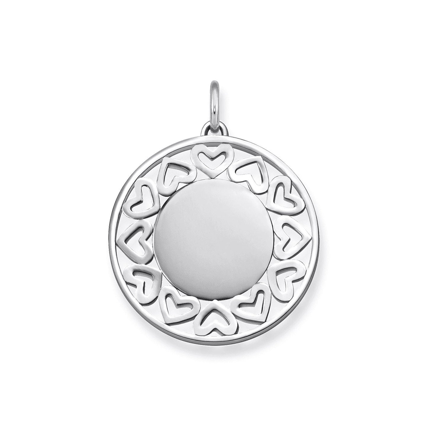 Thomas Sabo Silver Heart Disc Pendant