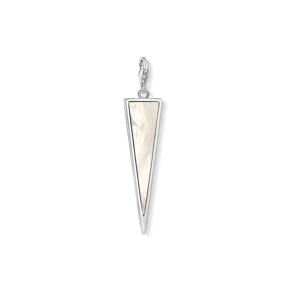 Thomas Sabo Silver Mother of Pearl Triangle Pendant Charm