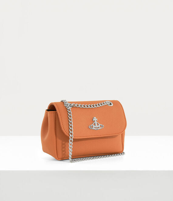 
                      
                        Vivienne Westwood Saffiano Small Purse with Chain Orange
                      
                    
