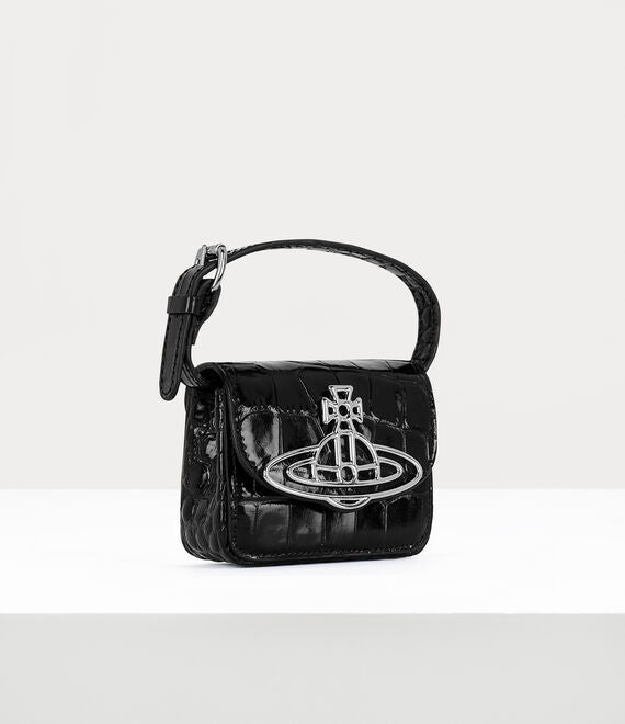 
                      
                        Vivienne Westwood Mini Linda Bag in Croc Black
                      
                    