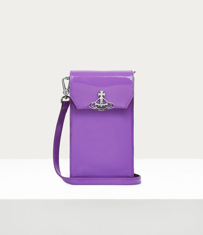 Vivienne Westwood Shiny Purple Phone Bag