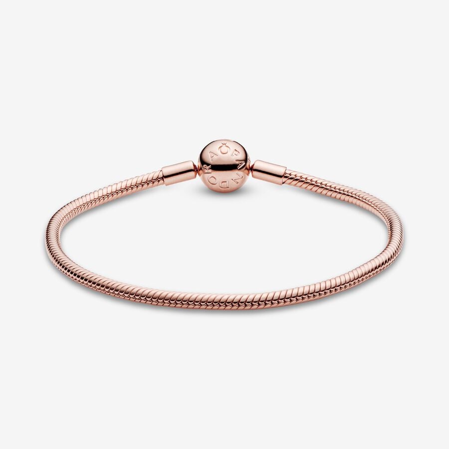 
                      
                        Pandora Moments Snake Chain Bracelet-Rose
                      
                    