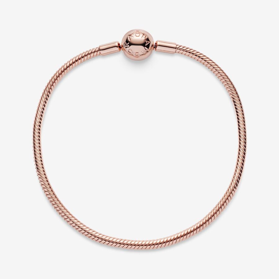 
                      
                        Pandora Moments Snake Chain Bracelet-Rose
                      
                    