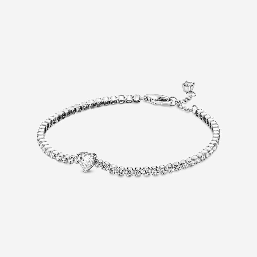 Pandora Sparkling Heart Tennis Bracelet