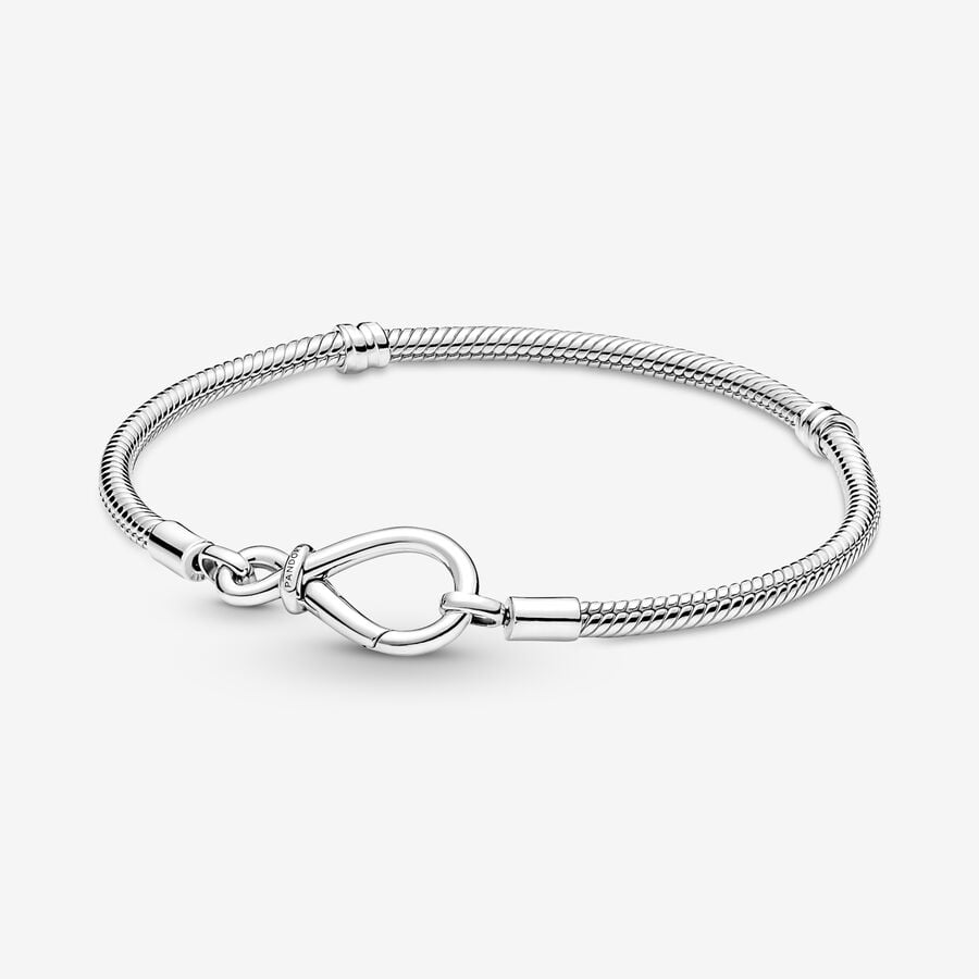 Pandora Moments Infinity Knot Snake Chain Bracelet