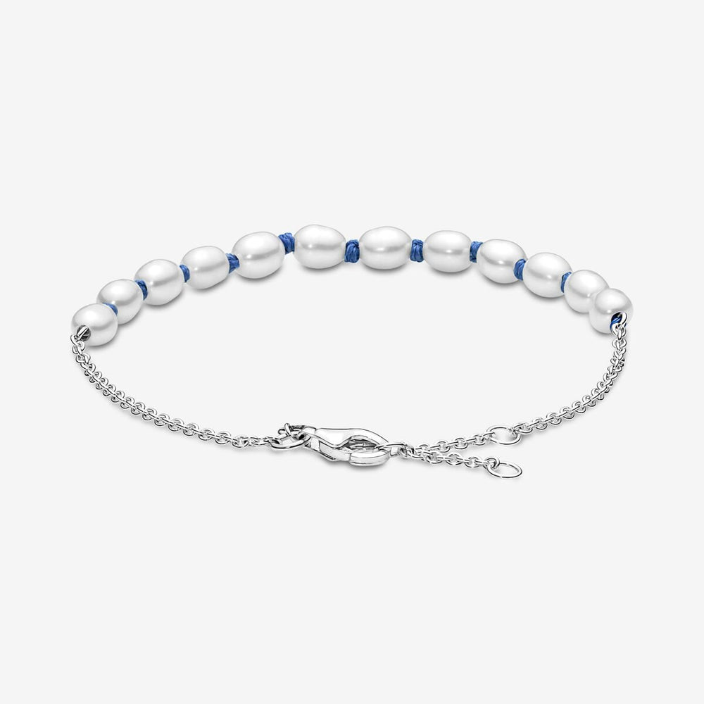 
                      
                        Pandora Treated Freshwater Cultured Pearl Blue Cord Chain Bracelet
                      
                    