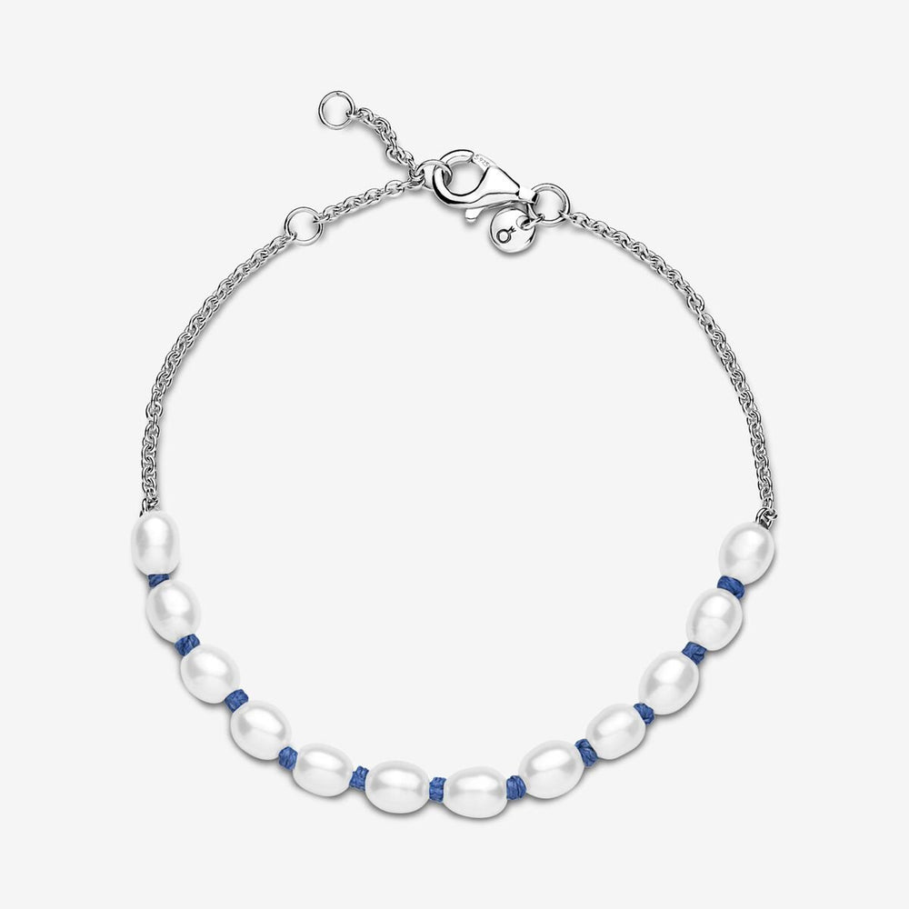 
                      
                        Pandora Treated Freshwater Cultured Pearl Blue Cord Chain Bracelet
                      
                    