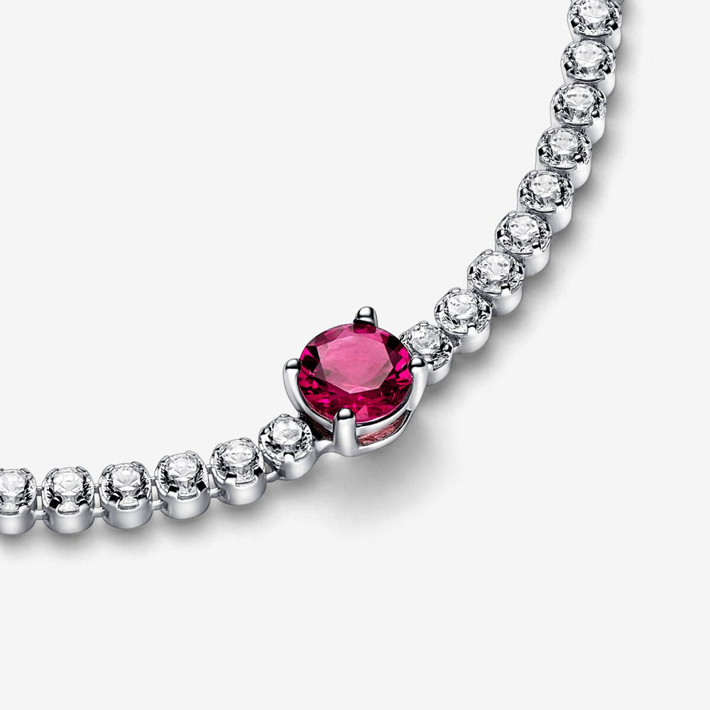 
                      
                        Pandora Red Sparkling Round Pavé Tennis Bracelet
                      
                    