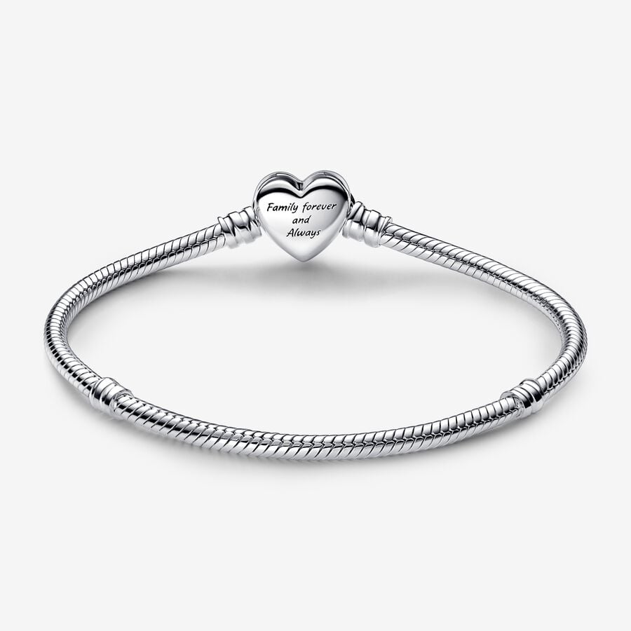 
                      
                        Pandora Moments Sparkling Infinity Heart Clasp Snake Chain Bracelet
                      
                    