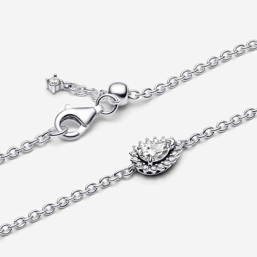 
                      
                        Pandora Sparkling Pear Halo Chain Bracelet
                      
                    